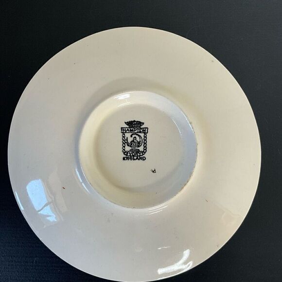 Hampton Ivory England Plate Bowl Fruit Floral Pattern Design Kitchenware - Picture 6 of 10